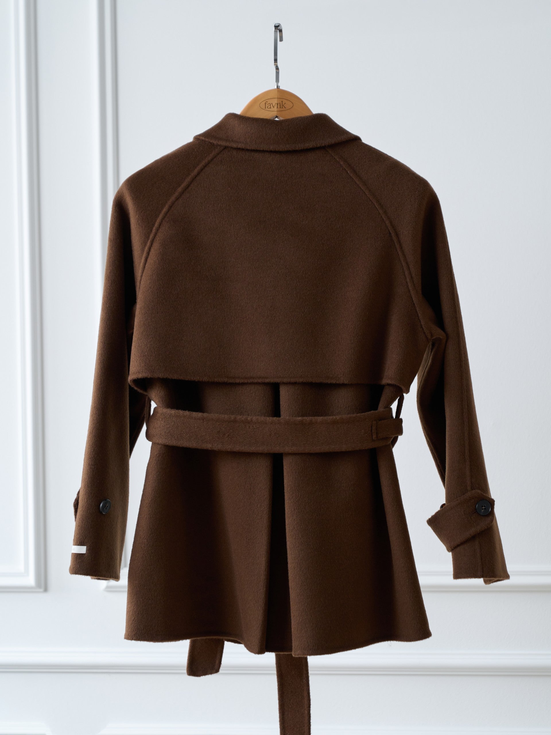 FW26] Trench Short Wool Coat | Favrik