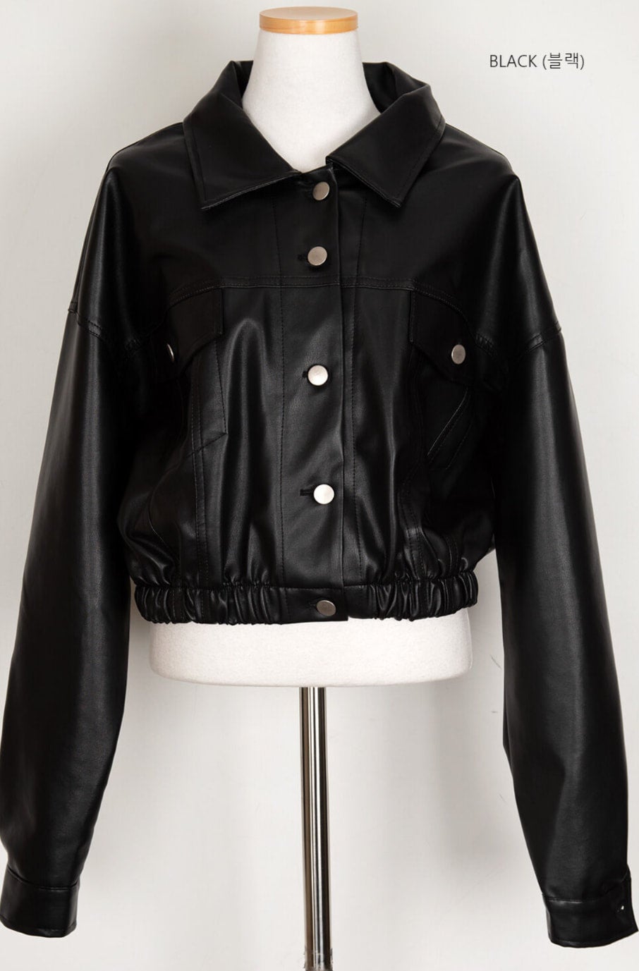 Y2K archive black fur ない leather blouson